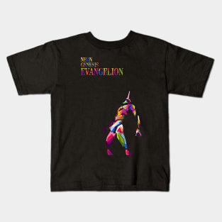 Eva's Symphony: Evangelion-Inspired Artistry Kids T-Shirt